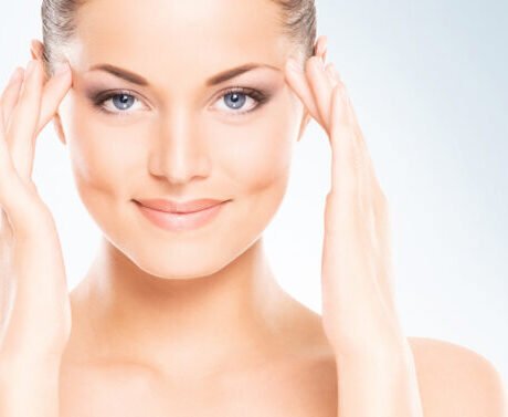 Portrait of a young woman in light makeup