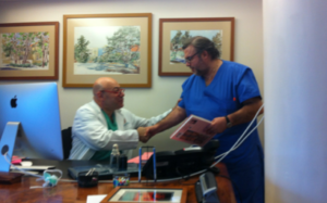 Estancia del Dr. Sanz en el Miami Breast Center