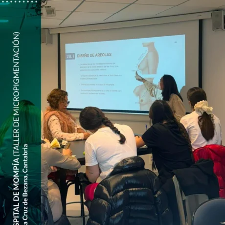 Elena Cabaleiro imparte un taller de micropigmentación de areolas en Mompía — fotografía 1