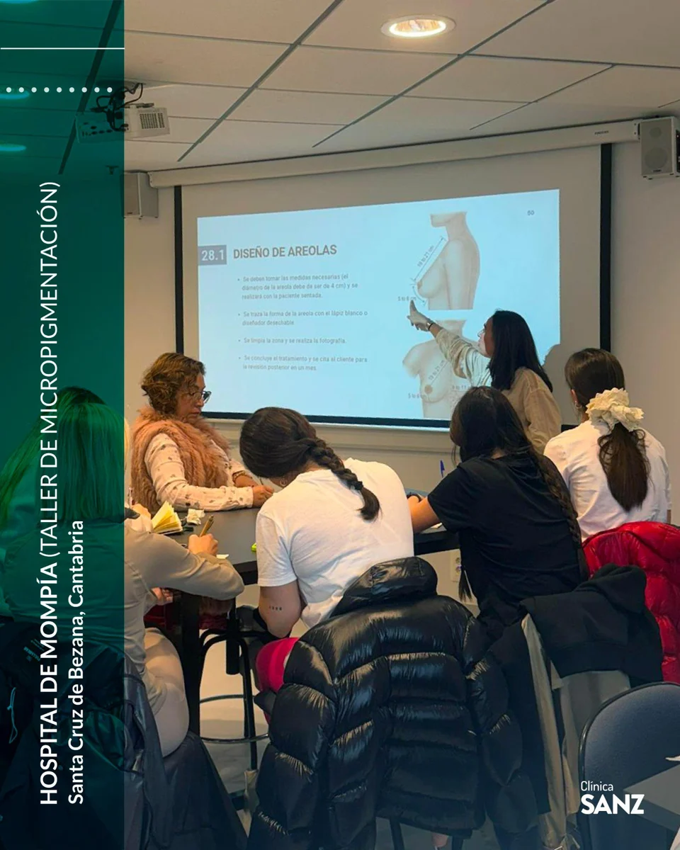 Elena Cabaleiro imparte un taller de micropigmentación de areolas en Mompía — fotografía 1